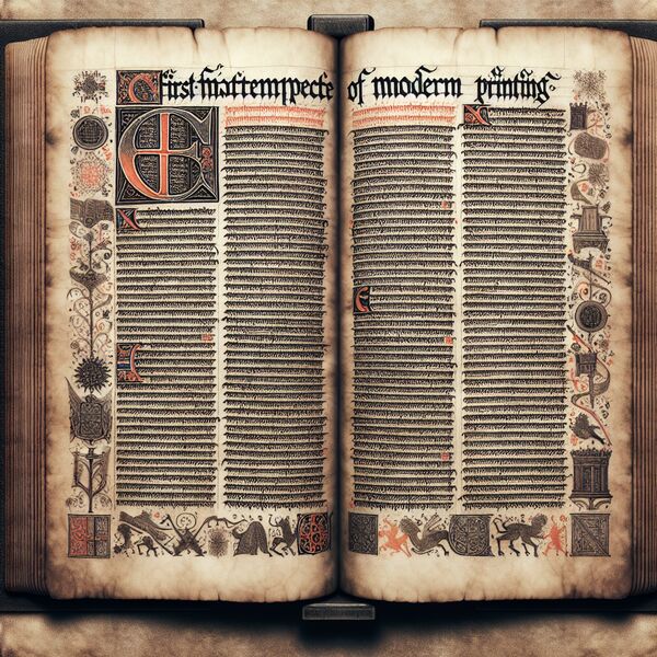 Gutenberg Bibel: Das erste Meisterwerk des modernen Drucks